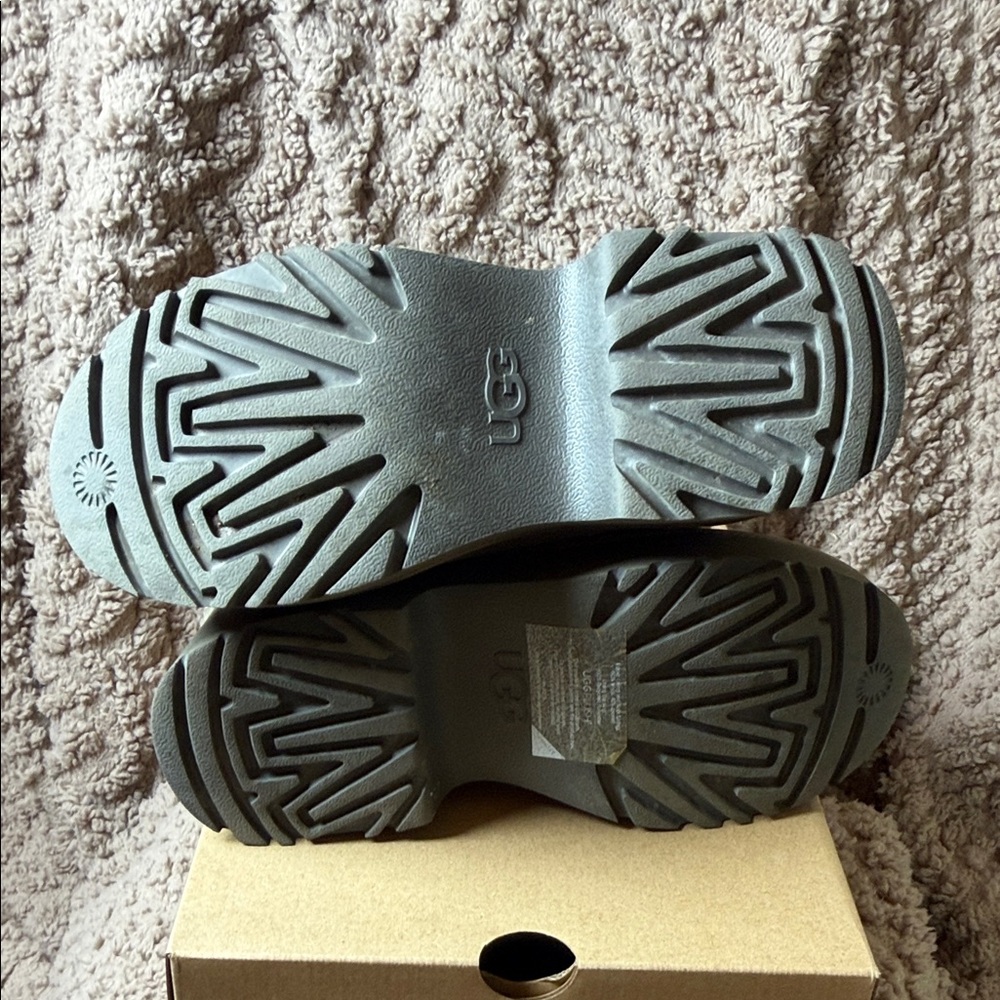 Ugg Brown Suede Shearling Lined Clogs - image 6